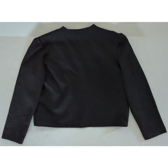 VTG Styletrix Black Open Front Light Weight Blazer Jacket women's size 12 U.S.A. - Picture 5 of 5